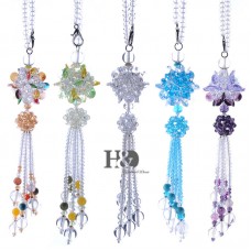Set 5 Hanging Suncatcher Cut Crystal Ruyi Ball Prisms Rainbow Feng Shui Pendants   122001622759